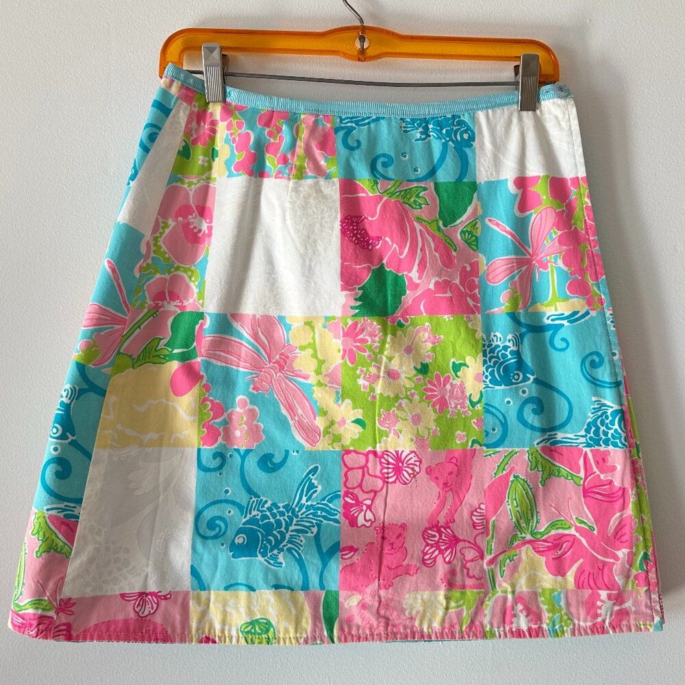 Reversible Lily Pulitzer A-line mini skirt